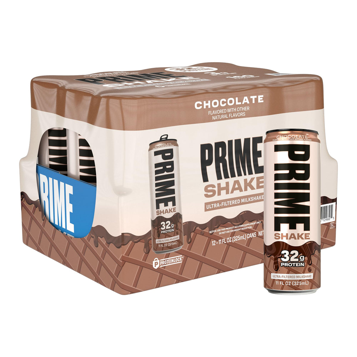 PRIME Shakes, Cookies & Cream, 32g Protein Shake for Muscle Support & Recovery, Ultra-Filtered Milk, Lactose Free, Low Sugar, Low Calorie, Ready to Drink, 11 fl oz, 12 Pack